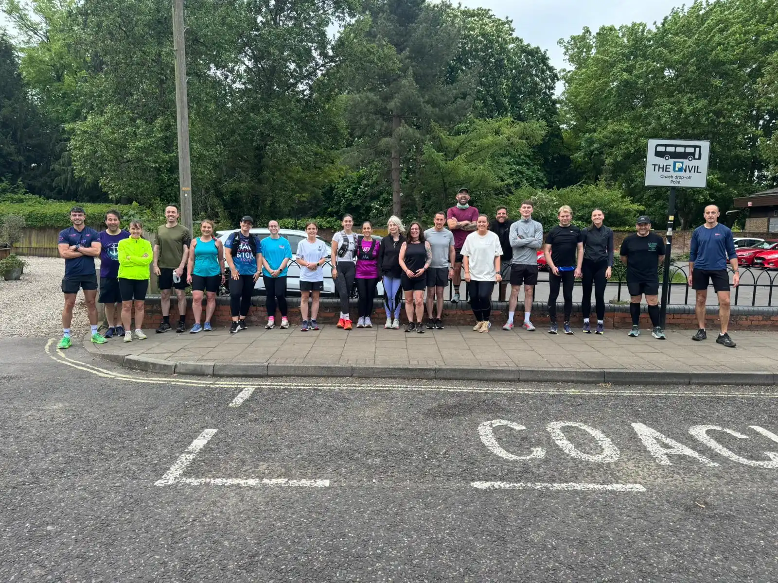 Personal running coach training session